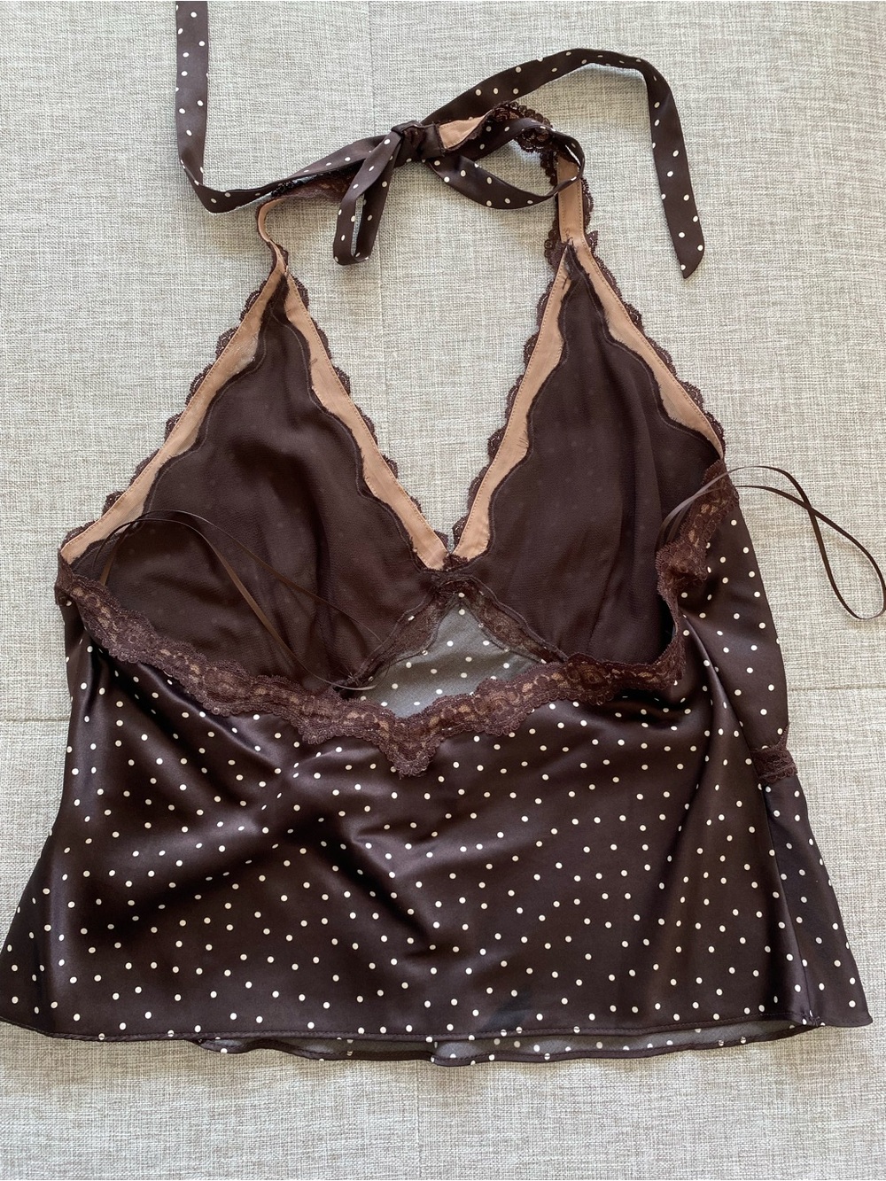 Reformation Monica Silk Top in Colette Dot - Picture 4 of 5